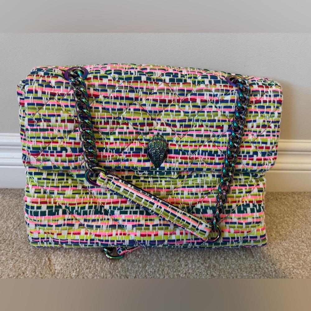 KURT GEIGER Multicolor Woven Chain-Handle Shoulder Bag